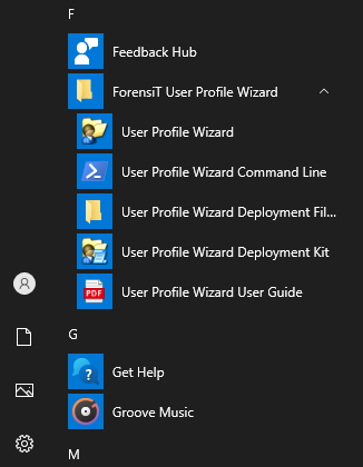 Windows Start Menu